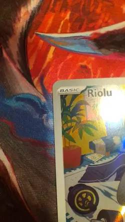 The Pokemon Company Riolu 215/198 SV01 Illustration Rare Full Art Holo🔥 - Image 5