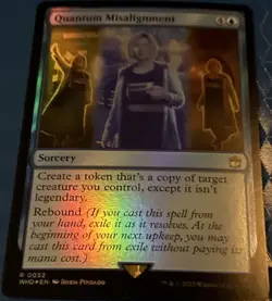 Quantum Misalignment (Foil) Universes Beyond: Doctor Who Rare Magic Card - Image 1