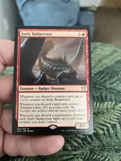 Surly Badgersaur MTG Commander 2020 Rare NM x1 - Magic Card - Image 2