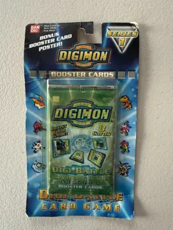 Digimon Blister Booster Pack 2000 Digi-Battle Cards Series 1 Factory Sealed - Image 1