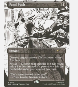 Fatal Push (7017) #7017 *Normal* (NM) - Secret Lair Drop Series MTG - Image 1