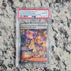 Pokemon Acerola's Mischief Special Illustration Rare 183/132 Holo PSA 10 EN - Image 1