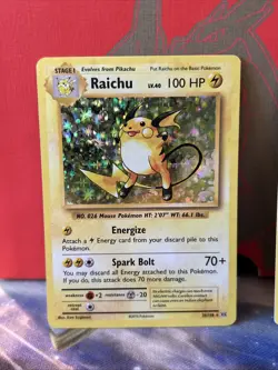 Pokemon Raichu Reverse Holo & Holo Set Lots 2 Evolutions English - Image 2