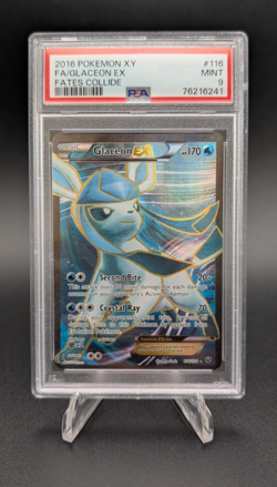 Glaceon EX 2016 Pokemon XY Full Art Fates Collide #116 PSA 9 - Image 1