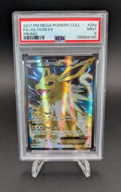 Jolteon EX 2017 Pokemon Mega Powers Collection Full Art Promo #28a PSA 9 - Image 1