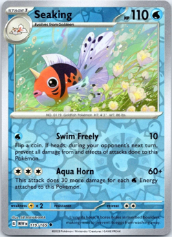 Seaking 119/165 Uncommon 151 Pokemon Reverse Holo M/NM - Image 1