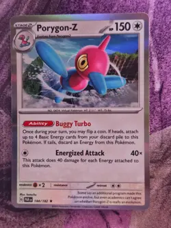 Porygon-Z 144/182 Rare Paradox Rift Pokemon Holo Near Mint - Image 1