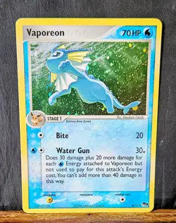 Pokemon Vaporeon 2006 Pop Series 3 Holo LP Rare TCG - Image 1
