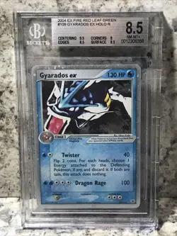 2004 Pokemon Gyarados ex Holo Fire Red Leaf Green #109 Beckett 8.5 NM-MT - Image 1