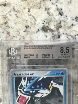 2004 Pokemon Gyarados ex Holo Fire Red Leaf Green #109 Beckett 8.5 NM-MT - Image 3