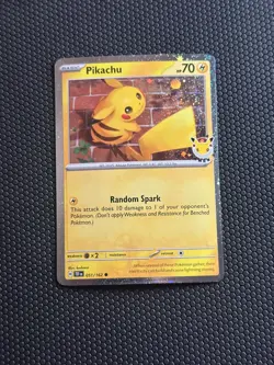 Pikachu 051 /162 Stamped 2026 Pokemon Day 30 Promo TCG - NM - Image 1