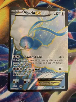 Altaria EX Fates Collide 123/124 Full Art Pokemon TCG Heavily Played - Image 1
