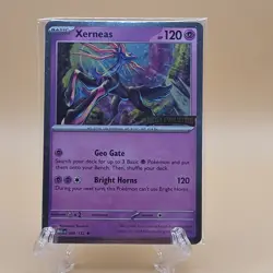 Pokemon TCG Xerneas 064/132 Me01: Mega Evolution Holo Promo Stamped Rare 120HP - Image 1