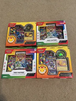 2x First Partner & 2x Pokemon Day 2026 Collection Box Lot Of 4 Factory Sealed - Image 1