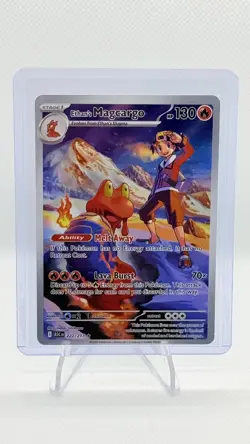 Pokemon TCG Ethan's Magcargo 222/217 Me: Ascended Heroes Illustration Rare Art - Image 1