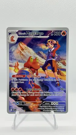 Pokemon TCG Ethan's Magcargo 222/217 Me: Ascended Heroes Illustration Rare Art - Image 3
