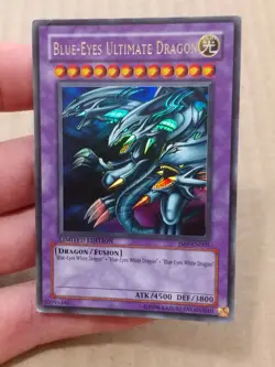 Yu-Gi-Oh.Blue-Eyes Ultimate Dragon. JMP-EN005. VL Played! Limited Edition! Holo! - Image 2