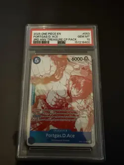 2025 ONE PIECE 3RD ANNIVERSARY TREASURE CP PACK #053 PORTGAS D. ACE - Image 1