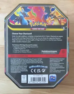 Pokemon TCG: Mega Charizard Y Factory Sealed Card Tin - Sealed - Image 4