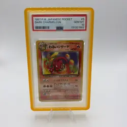 1997 PSA 10 Dark Charmeleon Japanese Rocket Card #5 Gem Mint - Image 1