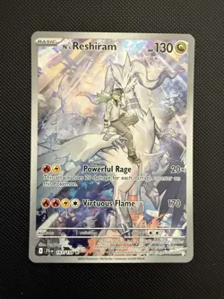 NM N's Reshiram 167/159 Journey Together Illustration Rare Pokemon Card - Image 1