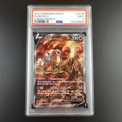 PSA 9 Entei V GG36/GG70 Pokemon Crown Zenith Full Art Holo Graded Card - Image 1