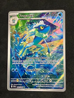 Frogadier 089/086 Chaos Rising IR 2026 NM card in hand RH Frogadier 021/086 - Image 1