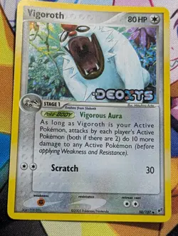 Vigoroth 50/107 Ex Deoxys Reverse Holo Stamped Pokemon Card - Image 1