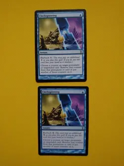 Clockspinning x2. Instant Magic the Gathering Card. Time Spiral as pictures - Image 1