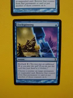 Clockspinning x2. Instant Magic the Gathering Card. Time Spiral as pictures - Image 2