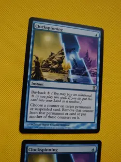 Clockspinning x2. Instant Magic the Gathering Card. Time Spiral as pictures - Image 4