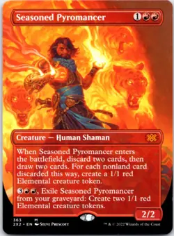 Seasoned Pyromancer (Borderless) Double Masters 2022, 363 NM - Image 1