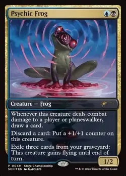 MAGIC THE GATHERING PSYCHIC FROG FOIL STORE CHAMPIONSHIP PROMO MTG - Image 1