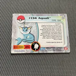 Carte Pokemon Topps #134 Aquali Francaise - Image 2