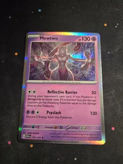 Mewtwo 150/165 Rare 151 Pokemon Holo NM - Image 1