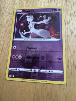 Pokemon TCG Crown Zenith Mewtwo 059/159 - Reverse Holo Rare - Image 1
