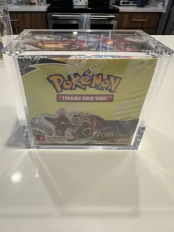 pokemon evolving skies booster box factory sealed + acrylic case - Image 1