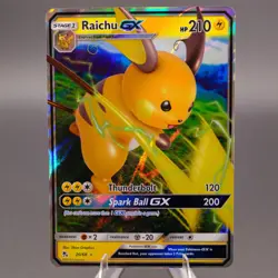 Raichu GX - 20/68 Hidden Fates Ultra Rare Pokemon TCG NM - Image 1