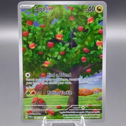 Applin 185/167 Illustration Rare SV06: Twilight Masquerade Pokemon TCG NM - Image 1