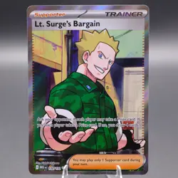 Lt. Surge's Bargain 170/132 Ultra Rare ME01: Mega Evolution Pokemon TCG NM - Image 1