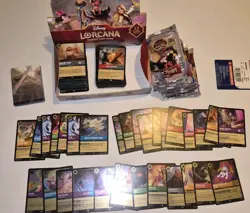 200+ LORCANA TCG Reign Of Jafar Cards Foil Rares Booster Box Fresh Pulled NM - Image 1