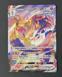 Pokemon Urshifu VMAX Rapid Strike Trainer Gallery TG21/T30 Brilliant Stars NM - Image 1