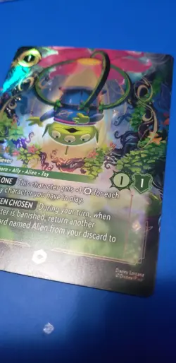 Disney Lorcana Alien - True Believer (Enchanted) 229/204 Wilds Unknown Holo - Image 5