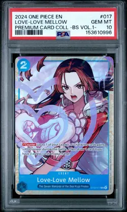 One Piece CCG Love-Love Mellow Premium Card Coll. BS Vol.1 ST03-017 PSA 10 - Image 1