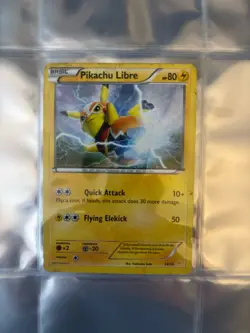 Pokemon Pikachu Libre 14/30 XY Trainer Kit 80HP Basic Common Pokemon TCG Card - Image 1