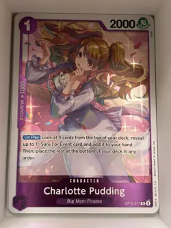 OP12-071 Charlotte Pudding English R One Piece TCG Card Game - Image 1