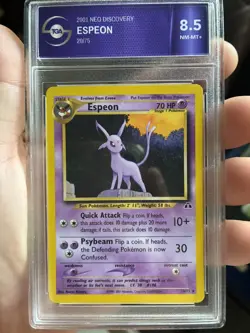 Pokemon Card - Espeon Neo Discovery 20/75 Rare 8.5 NM - Image 1