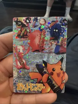 Pokemon Vintage Pocket Monsters Vending HOLO Prism Sticker Bandai 1999 Nintendo - Image 1