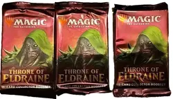 3 - (three) Magic The Gathering Throne of Eldraine Collector Booster - Image 1
