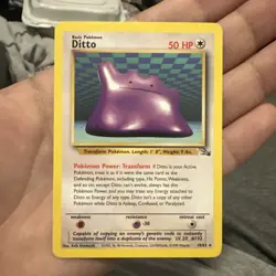 Ditto 18/62 Fossil Regular Pokemon TCG - Image 1